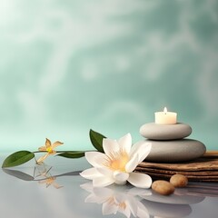 Spa background for your social media, generated by AI