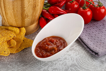 Spicy mexican sauce Salsa dip