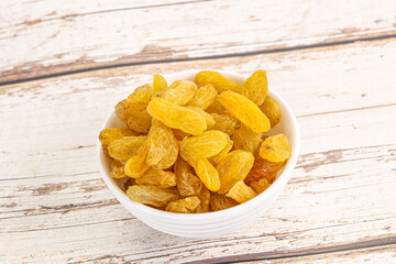 Yellow raisin - dry grape berries
