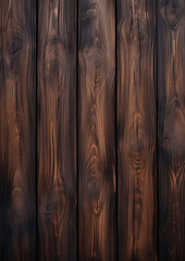 wood panels on a background with dark brown paint, generative ai 