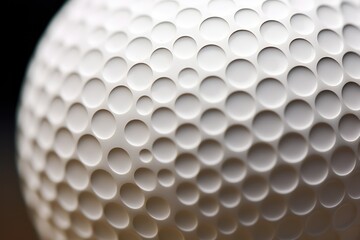 A golf ball close up. Hand edited generative AI.