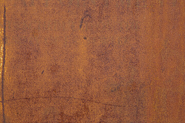 Close-up dark worn rusty metal texture. Grunge orange brown steel stone. Old metal iron oxidized...