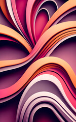 3d Colorful wave Abstract Background high regulation