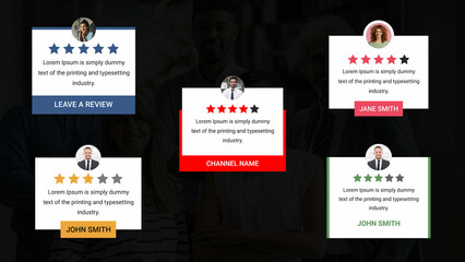Mini Review Blocks With Rating Stars