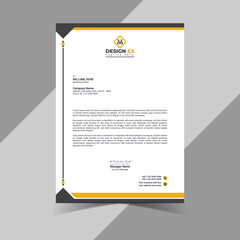 Creative and unique vector company letterhead Design 
