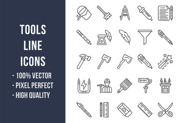 Tools Line Icons