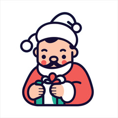 santa claus gift box