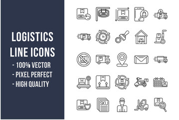 Logistics Line Icons