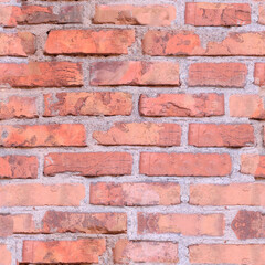 Seamless pattern of old dark brown and red brick wall background.