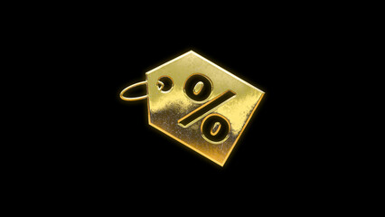 Special offer black Friday discount sticker gold golden 