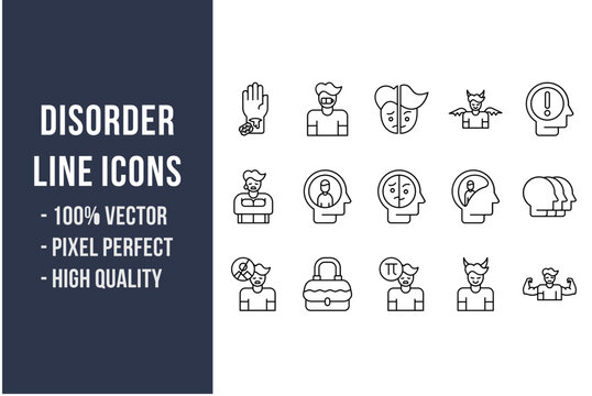 Disorder Line Icons