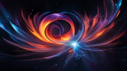 Nautilus ratio of splash flaming background