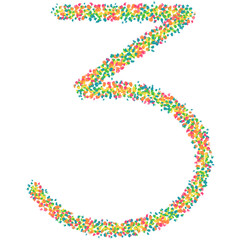 Illustration, numbers, animals