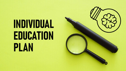Individual education plan IEP is shown using the text