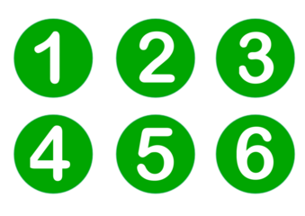 大きくて見やすい数字記号