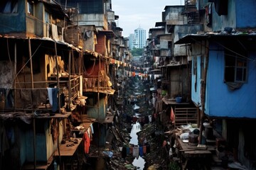 Poverty and Struggle in Mumbai's Slums of Dharavi, India: A Glimpse Into Life on the Streets