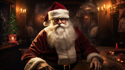 Portrait of Santa Claus