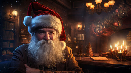 Obraz premium Portrait of Santa Claus