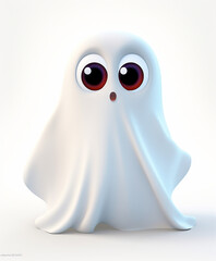 cute 3D ghost, Halloween