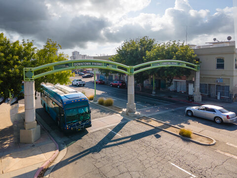Fresno City  sign arch