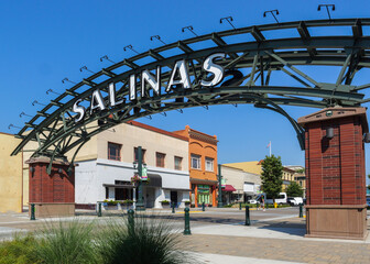 Salinas , CA downtown sign 