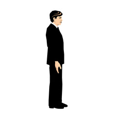 Obraz na płótnie Canvas man in suit businessman in suit man with black suit