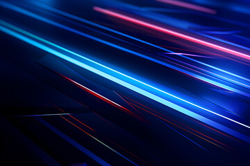 Abstract wallpaper with blue and red on black background. blue and red abstract graphic background hd. Modern abstract graphic background features a dynamic of shapes. Technology background.