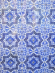 Portugal, Lisbon, Traditional Portuguese ceramic tiles Azuelos. Abstract background.vector, pattern, retro. copy space. design for postal card