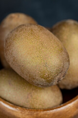 fresh ripe yellow kiwi with sweet taste