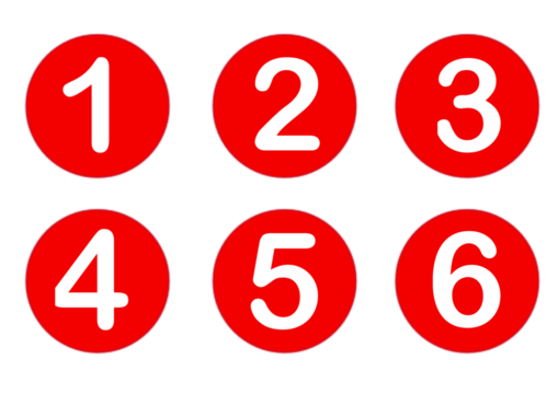 大きくて見やすい数字記号