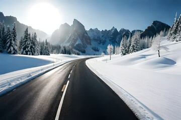 track in the mountains