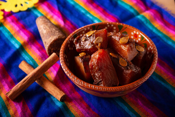 Dulce de Calabaza. Mexican dessert whose main ingredients are pumpkin and piloncillo, also known as...