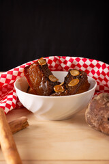 Dulce de Calabaza. Mexican dessert whose main ingredients are pumpkin and piloncillo, also known as Chacualole, Xacualole or Calabaza en Tacha, widely used in Day of the Dead offerings.