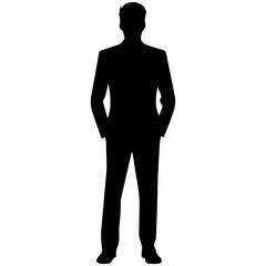 man standing figure silhouette illustration