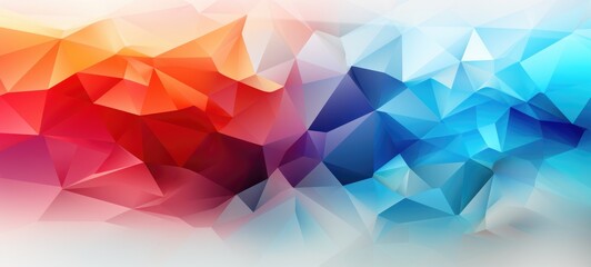 Fototapeta premium abstract colorful shapes geometric digital background, ai