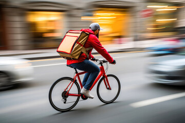 Fast Delivery Bike in Urban Jungle
