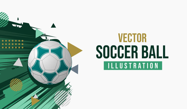 Soccer background design soccer ball vector illustration football design
