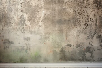Unhealthy mold on wall or ceiling due to high humidity and poor ventilation. Generative AI - obrazy, fototapety, plakaty