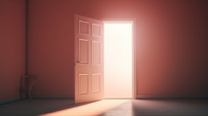 minimalistic Epic scene with door