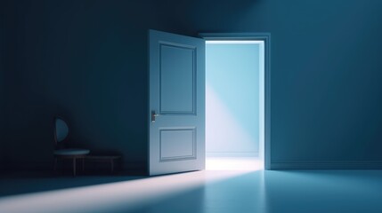 minimalistic Epic scene with door