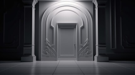 Fototapeta premium magical Door to other dimension