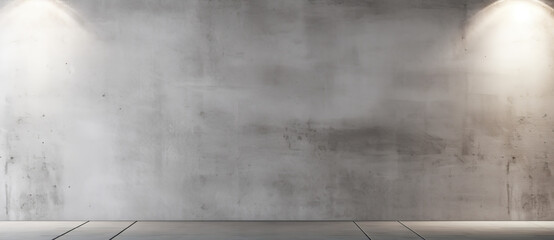 Minimal abstract background for product presentation. Llight on gray plaster wall.