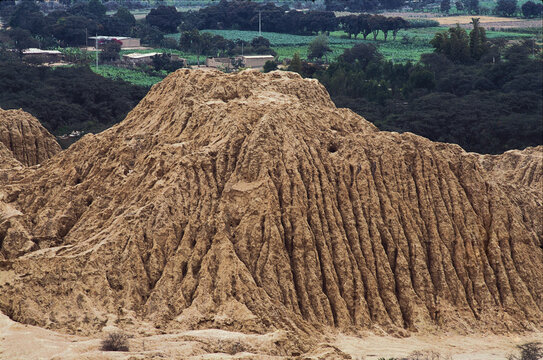 Huaca Rajada and the Royal Tombs of the Lord of Sipan. An archeological site near Chiclayo, Peru.