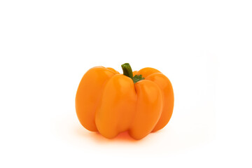 Yellow pepper isolated on white