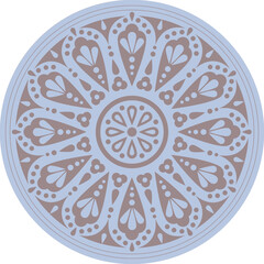 Rosette Mandala farbig