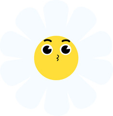 Daisy Flower Face Kiss