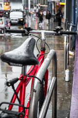 wet bycicle in Edinburgh, Scotland