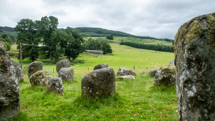 Croft Moraig stone circle, Scotland - obrazy, fototapety, plakaty