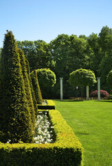 Slottsparken - Palace Park in Oslo. Norway - 647412529