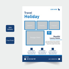 Travel Holiday Flyer Template Design